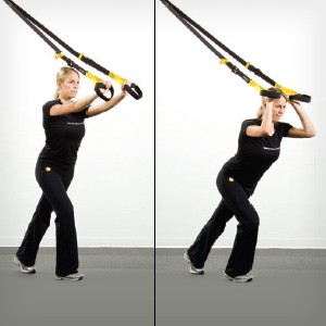 woman doing TRX Workout 
