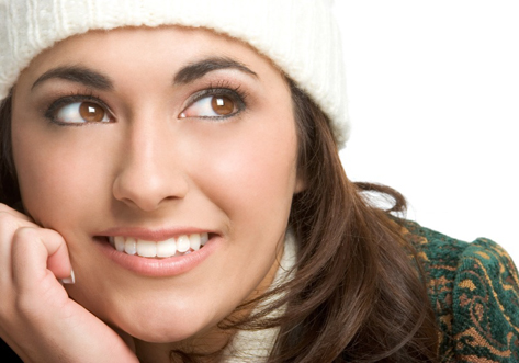 woman smiling